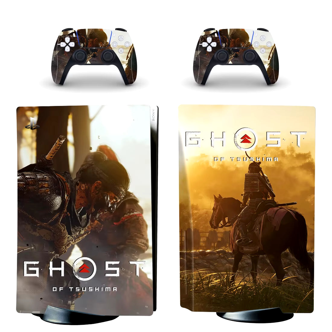 Ghost of Tsushima PS5 Disc Skin Sticker Decal Cover for Console Controller PS5 Disk Skin Sticker Vinyl