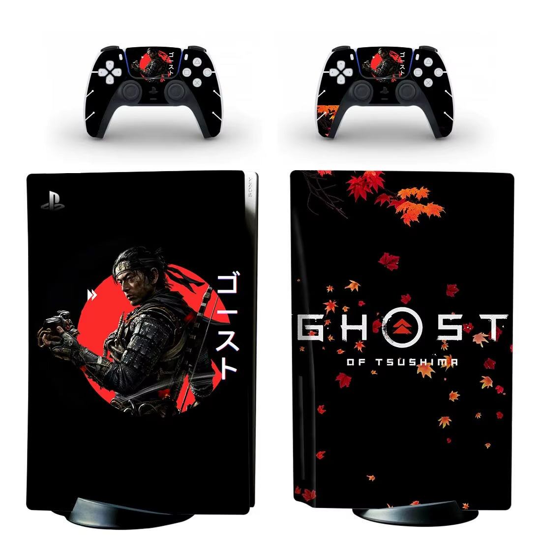 Ghost of Tsushima PS5 Disc Skin Sticker Decal Cover for Console Controller PS5 Disk Skin Sticker Vinyl