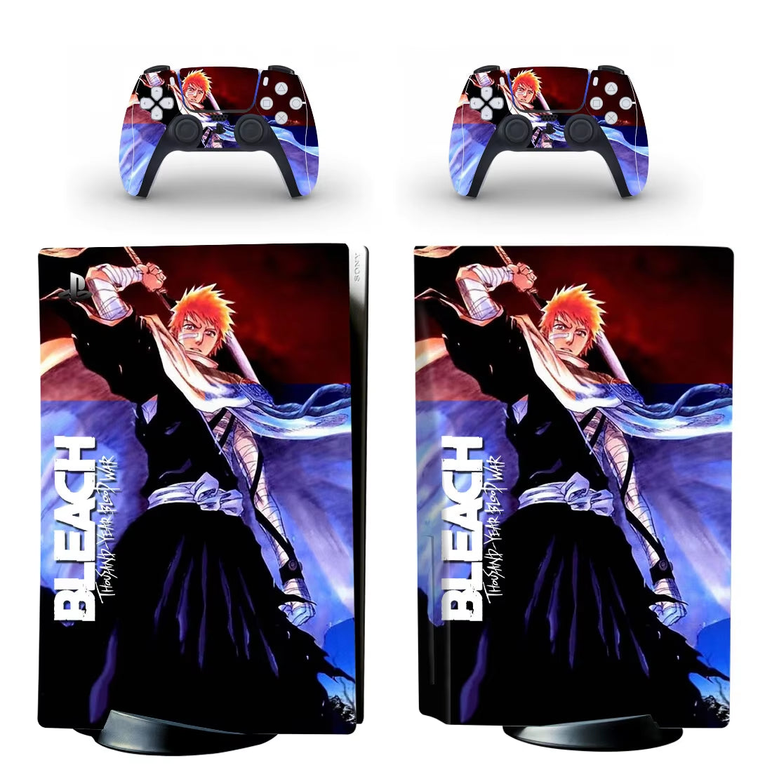 Bleach PS5 Disc Skin Sticker Protector Decal Cover for Console Controller PS5 Disk Skin Sticker Vinyl