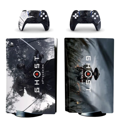 Ghost of Tsushima PS5 Disc Skin Sticker Decal Cover for Console Controller PS5 Disk Skin Sticker Vinyl