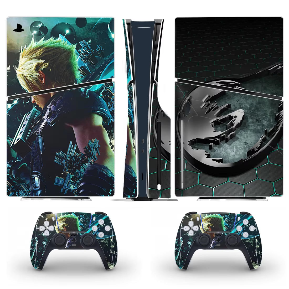 Final Fantasy 7 FF7 PS5 Slim Disc Skin Sticker Protector Decal Cover for Console Controller PS5 Slim Disk Sticker Vinyl