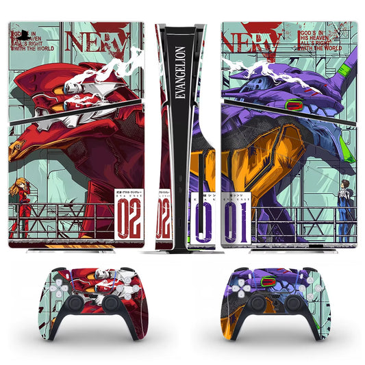 Neo Genesis PS5 Slim Disc Skin Sticker Protector Decal Cover for Console Controller PS5 Slim Disk Sticker Vinyl